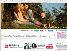 Tablet Screenshot of parlons-famille.com